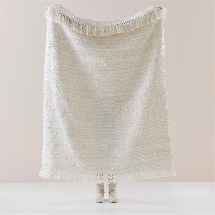 Adairs Somerset White Throw