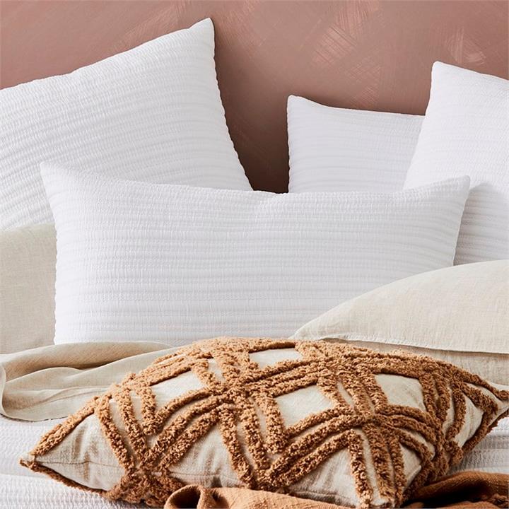 Home Republic Hayman White Quilted Pillowcases By Adairs