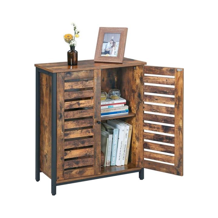 Vasagle Storage Cabinet with Louvred Doors Sideboard Buffet Unit