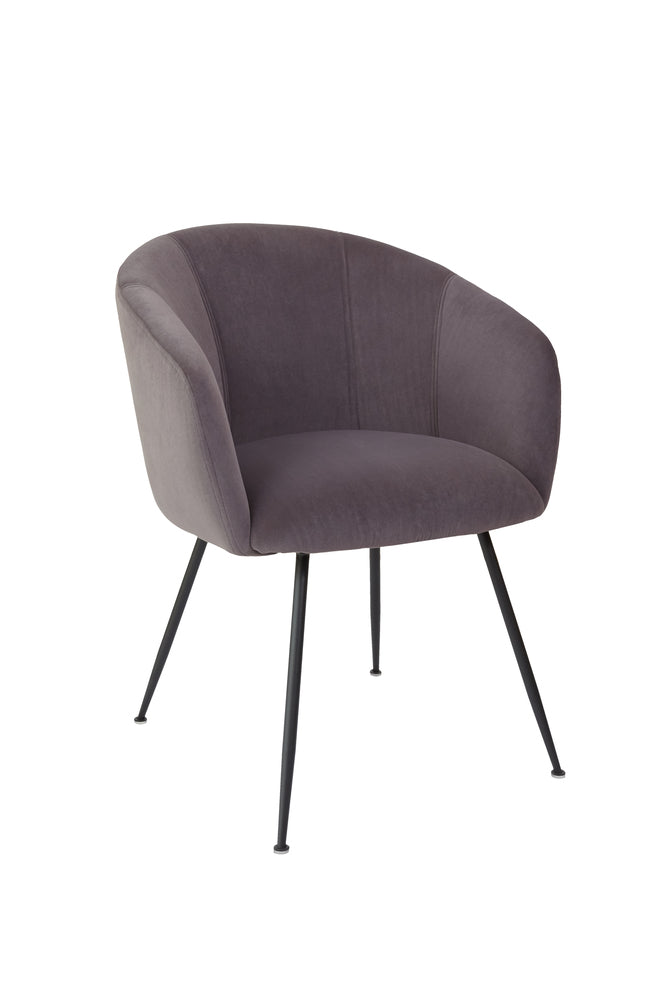 Franco Velvet Dining Chair Steel Ser/2